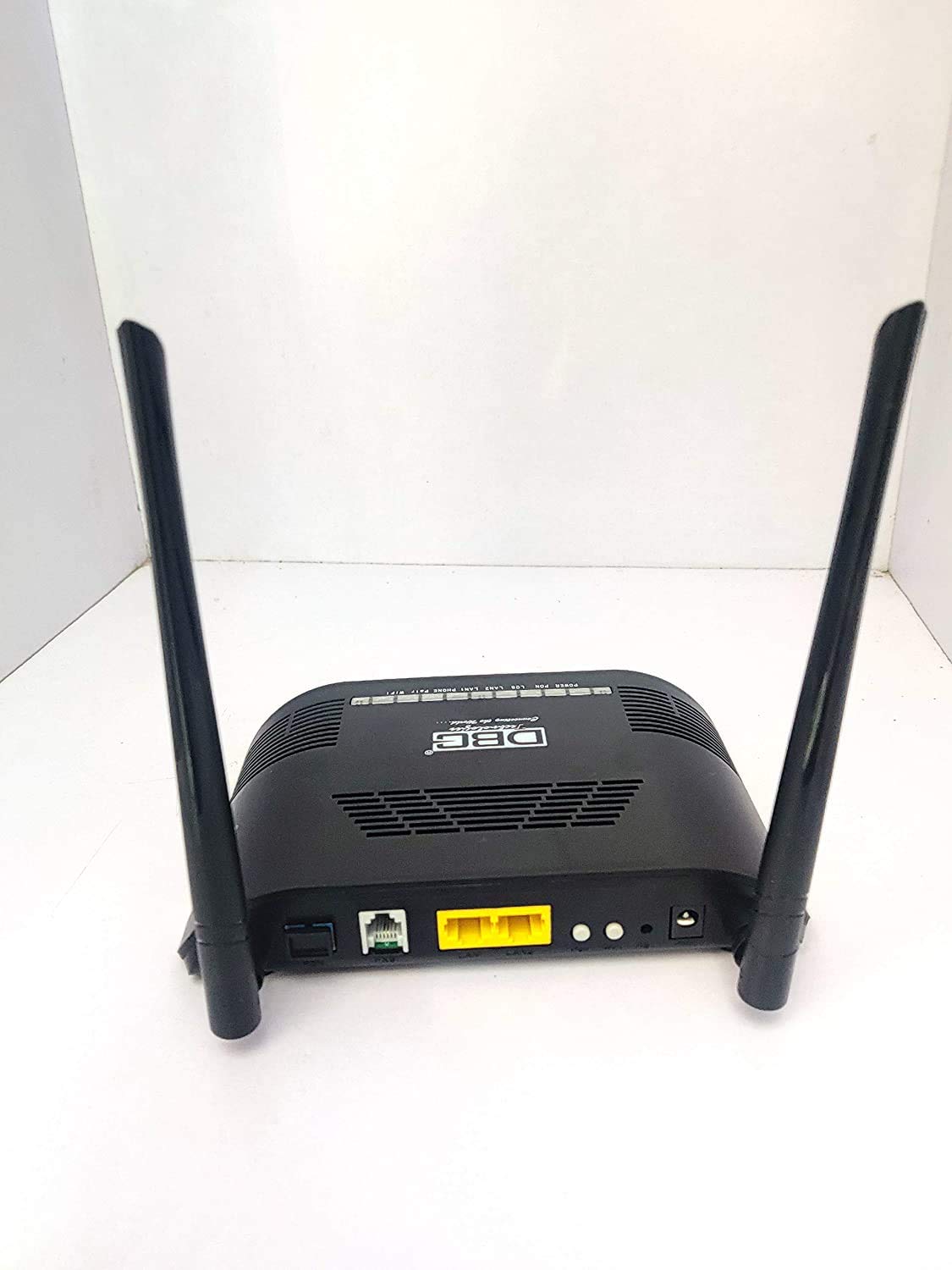 DBC Technologies FTTH GPON EPON ONU 1GE 1FE 1POTS WiFi Fiber ONT Modem Router (Black)