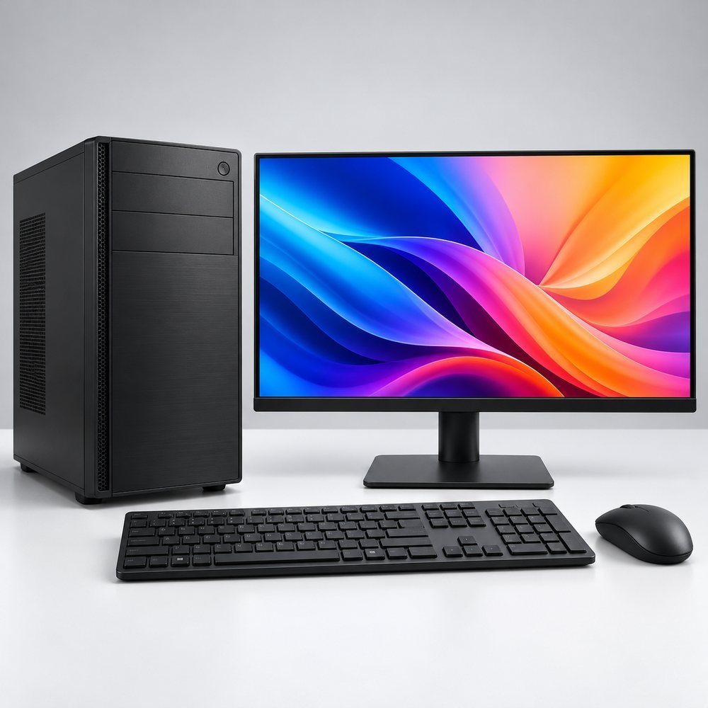Complete desktop PC set — representative image