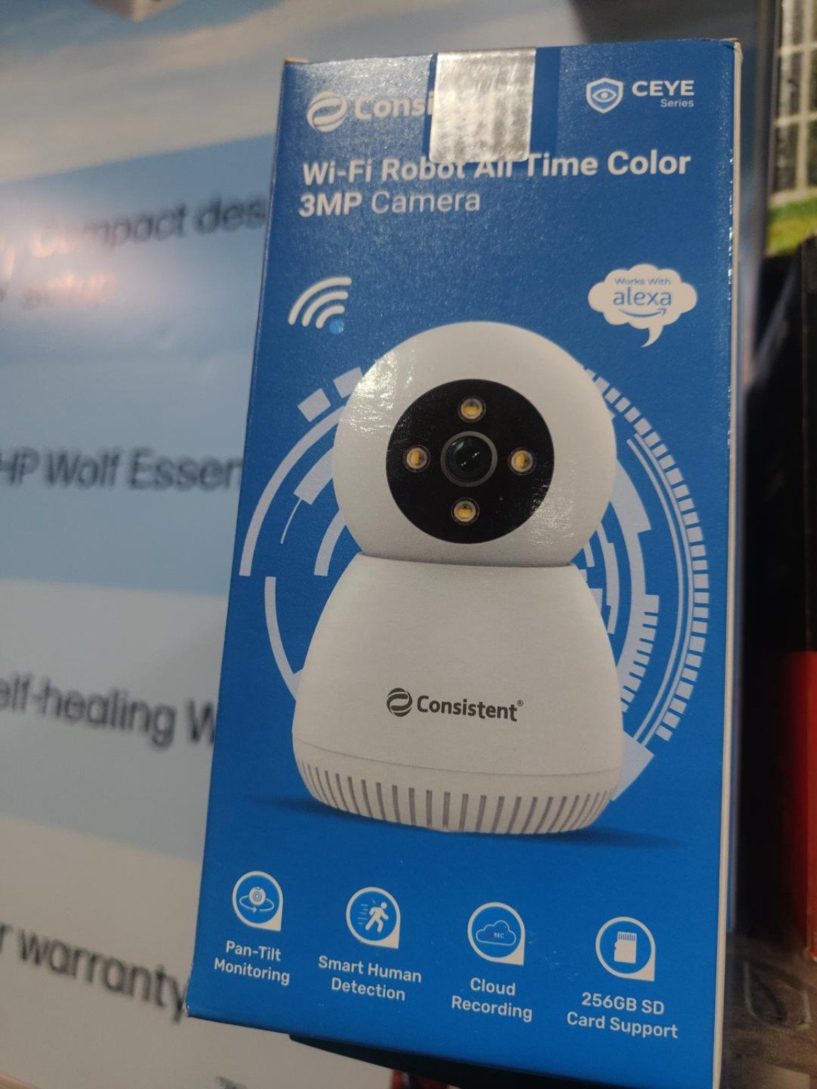 Consistent CEYE Series 3MP Wi-Fi Robot Security Camera