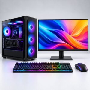 Gaming desktop PC set — representative image