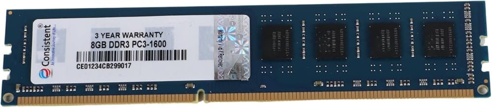 RAM DDR3 8GB Desktop Consistent