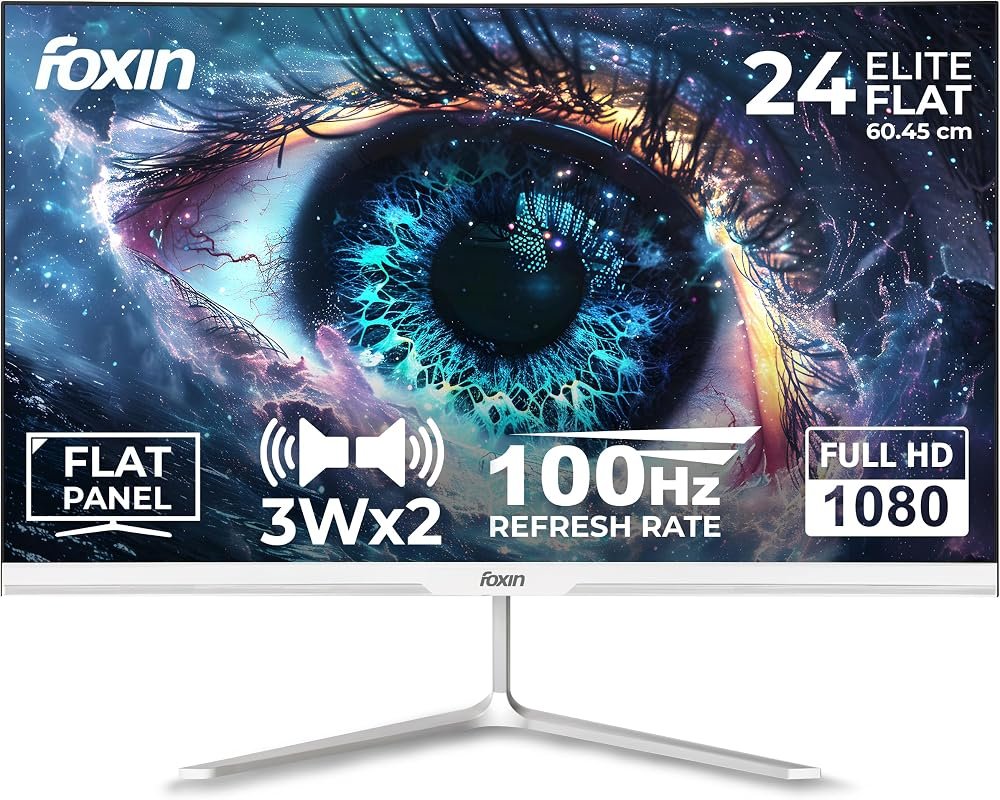 Foxin 24 Elite White Monitor